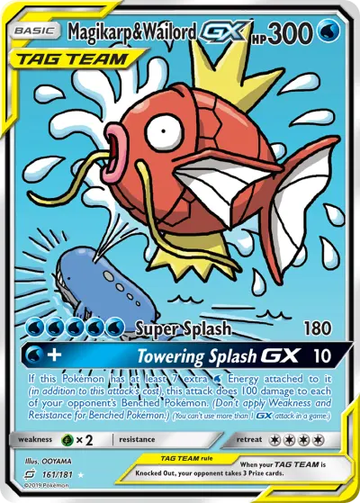 Magikarp & Wailord-GX 161/181 Ultra Rare from Team Up