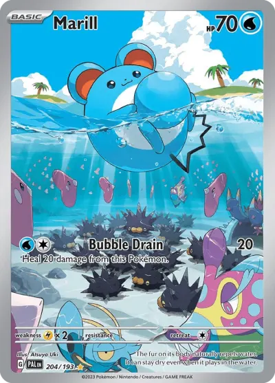 Marill 204/193 Illustration Rare from Paldea Evolved