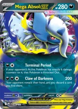 Mega Absol ex 086/132 Double Rare from Mega Evolution Base