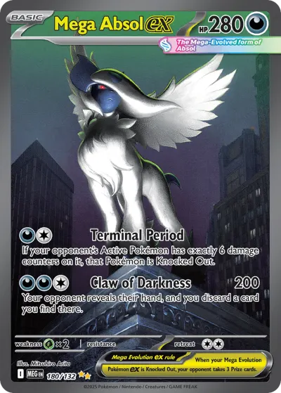 Mega Absol ex 180/132 Special Illustration Rare from Mega Evolution Base