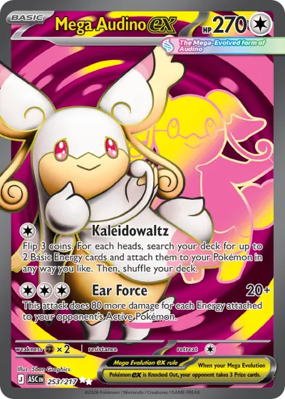Mega Audino ex 253/217 Ultra Rare from Ascended Heroes