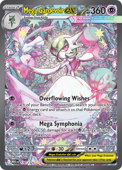 Mega Gardevoir ex 178/132 Special Illustration Rare from Mega Evolution Base