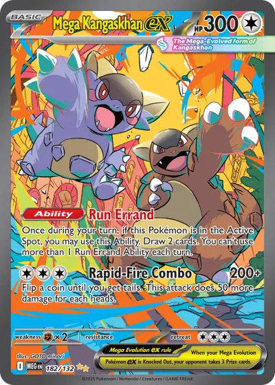 Mega Kangaskhan ex 182/132 Special Illustration Rare from Mega Evolution Base