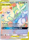 Mega Lopunny & Jigglypuff-GX 261/236 Rainbow Rare from Cosmic Eclipse