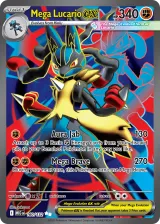 Mega Lucario ex 160/132 Ultra Rare from Mega Evolution Base