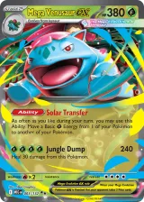 Mega Venusaur ex 003/132 Double Rare from Mega Evolution Base