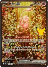 Mew ex 152/128 Special Illustration Rare from 30th Celebration