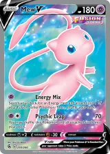 Mew V 250/264 Ultra Rare from Fusion Strike