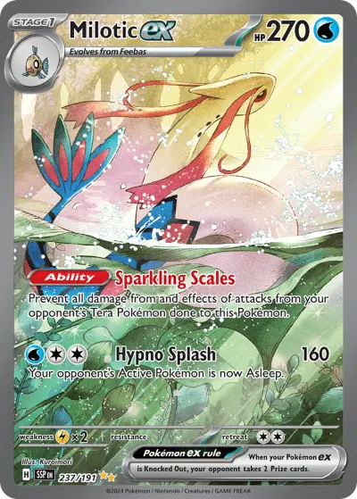 Milotic ex 237/191 Special Illustration Rare from Surging Sparks