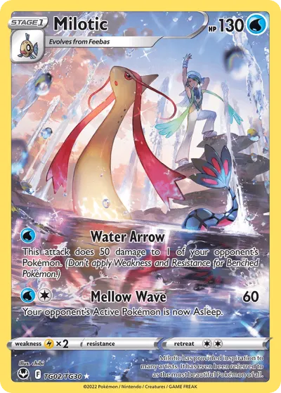Milotic TG02/TG30 Trainer Gallery Rare Holo from Silver Tempest