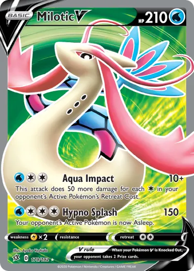 Milotic V 179/192 Ultra Rare from Rebel Clash