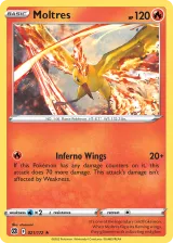 Moltres 021/172 Rare Holo from Brilliant Stars