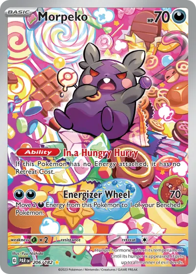 Morpeko 206/182 Illustration Rare from Paradox Rift