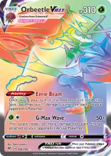 Orbeetle VMAX 186/185 Rainbow Rare from Vivid Voltage