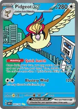 Pidgeot ex 225/197 Special Illustration Rare from Obsidian Flames