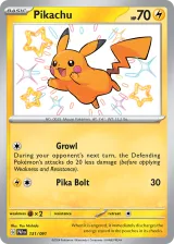 Pikachu 131/091 Shiny Rare from Paldean Fates