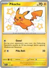 Pikachu 131/091 Shiny Rare from Paldean Fates