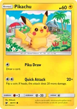 Pikachu 30/111 Common from Crimson Invasion