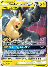 Pikachu & Zekrom-GX 33/181 Rare Holo GX from Team Up