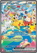 Pikachu ex 149/128 Special Illustration Rare from 30th Celebration