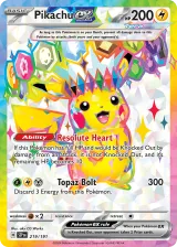 Pikachu ex 219/191 Ultra Rare from Surging Sparks