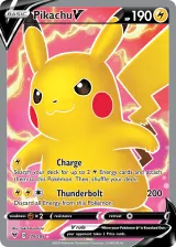 Pikachu V 170/185 Ultra Rare from Vivid Voltage