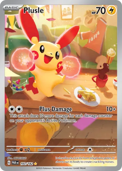 Plusle 193/182 Illustration Rare from Paradox Rift