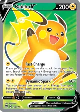Raichu V 158/172 Ultra Rare from Brilliant Stars