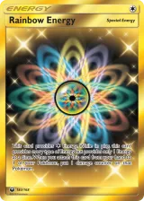 Rainbow Energy 183/168 Secret Rare from Celestial Storm