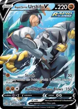 Rapid Strike Urshifu V TG20/TG30 Rare Holo V from Brilliant Stars