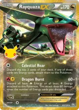 Rayquaza-EX 85/124 Rare Holo EX from 30th Celebration