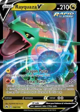 Rayquaza V 100/159 Rare Holo V from Crown Zenith