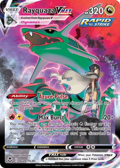 Rayquaza VMAX TG20/TG30 Rare Holo VMAX from Silver Tempest