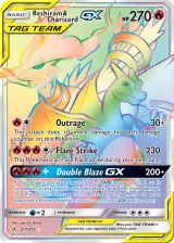Reshiram & Charizard-GX 217/214 Rainbow Rare from Unbroken Bonds