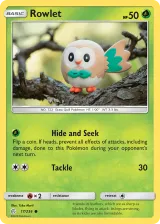 Rowlet 17/236 Common from Cosmic Eclipse