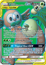 Rowlet & Alolan Exeggutor-GX 214/236 Ultra Rare from Unified Minds