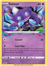 Sableye 070/196 Rare Holo from Lost Origin