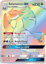 Salamence-GX 73/70 Rainbow Rare from Dragon Majesty