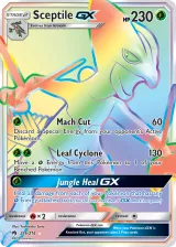 Sceptile-GX 216/214 Rainbow Rare from Lost Thunder