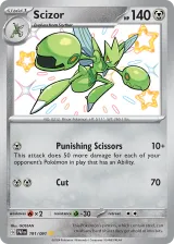Scizor 191/091 Shiny Rare from Paldean Fates
