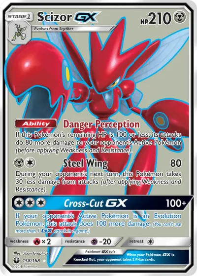 Scizor-GX 158/168 Ultra Rare from Celestial Storm