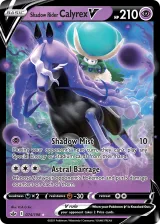 Shadow Rider Calyrex V 074/198 Rare Holo V from Chilling Reign