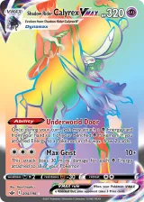 Shadow Rider Calyrex VMAX 204/198 Rainbow Rare from Chilling Reign