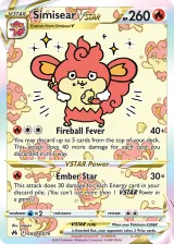 Simisear VSTAR GG37/GG70 Rare Holo VSTAR from Crown Zenith