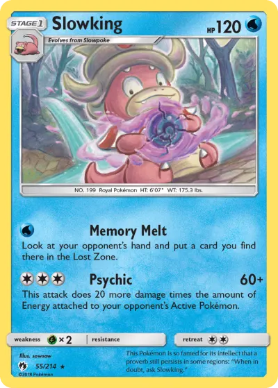 Slowking 55/214 Rare from Lost Thunder