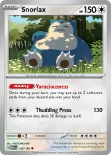 Snorlax 143/165 Uncommon from 151