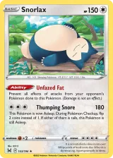 Snorlax 143/196 Rare Holo from Lost Origin