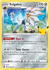 Solgaleo 21/25 Rare Holo from Celebrations