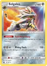 Solgaleo 99/168 Rare Holo from Celestial Storm