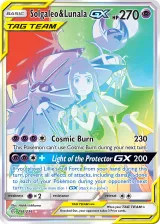 Solgaleo & Lunala-GX 254/236 Rainbow Rare from Cosmic Eclipse
